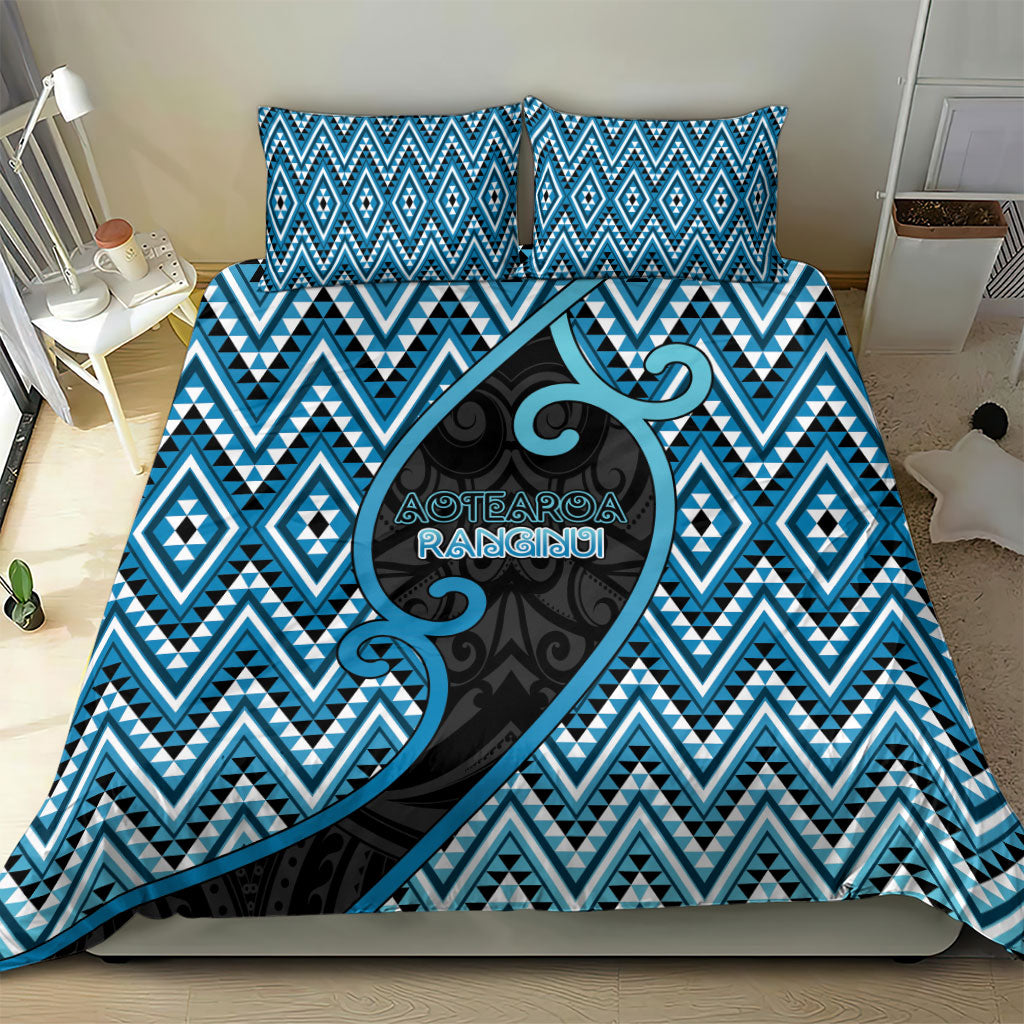 Aotearoa Atua Ranginui Bedding Set Maori Sky Father Koru Patterns