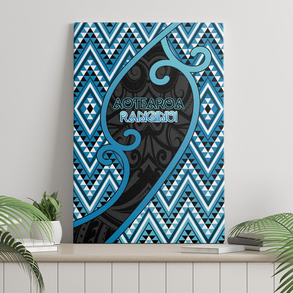 Aotearoa Atua Ranginui Canvas Wall Art Maori Sky Father Koru Patterns