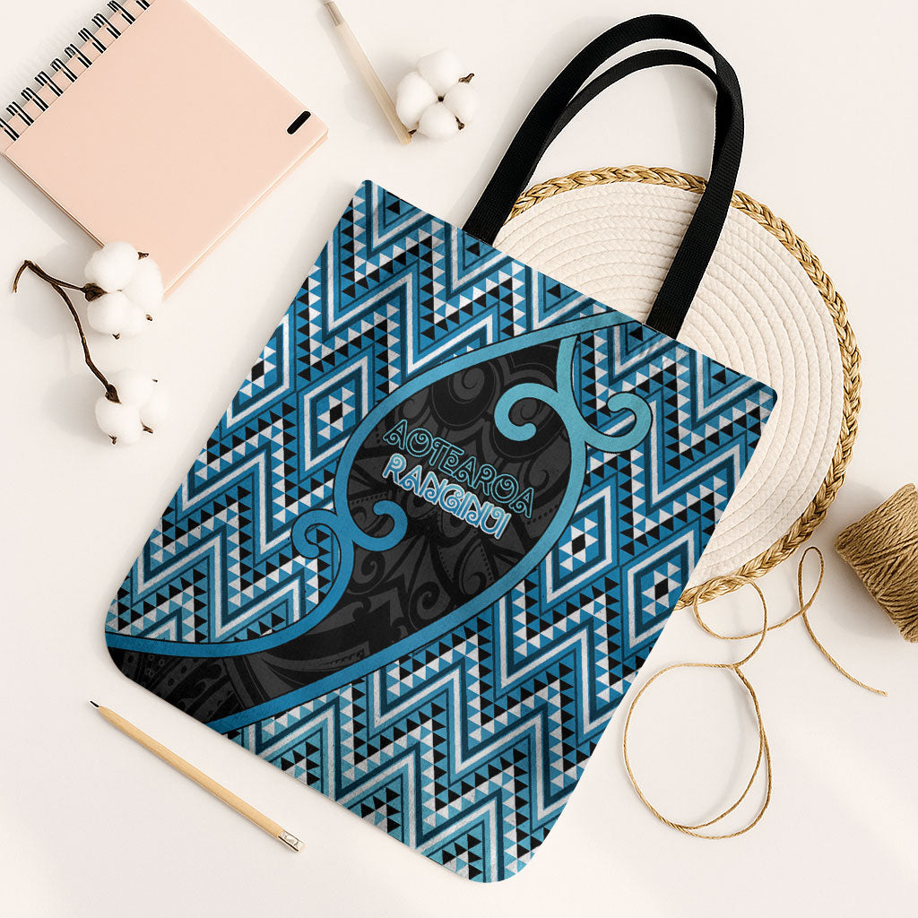 Aotearoa Atua Ranginui Tote Bag Maori Sky Father Koru Patterns