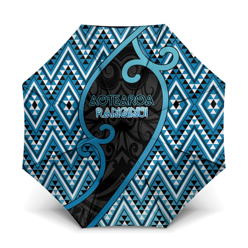 Aotearoa Atua Ranginui Umbrella Maori Sky Father Koru Patterns