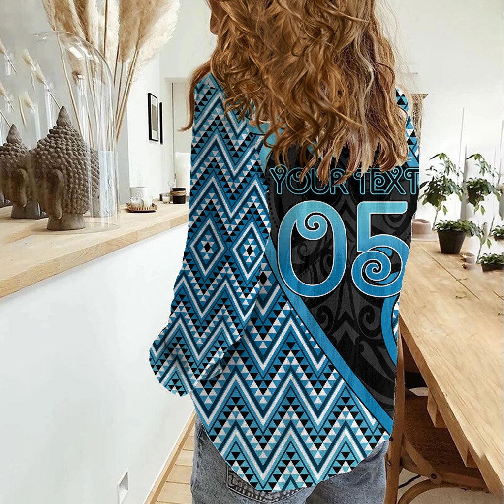 Custom Aotearoa Atua Ranginui Women Casual Shirt Maori Sky Father Koru Patterns