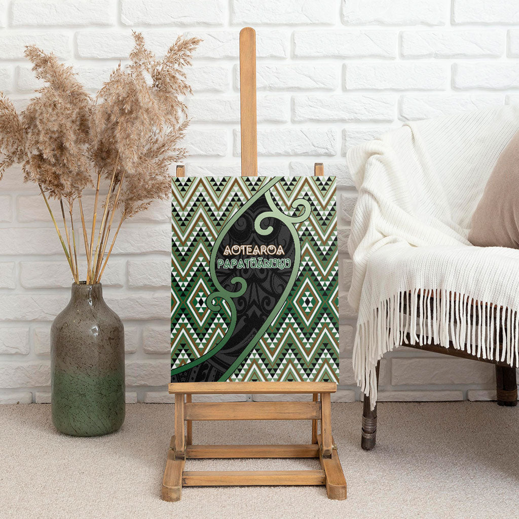 Aotearoa Atua Papatuanuku Canvas Wall Art Earth Mother Father Koru Patterns