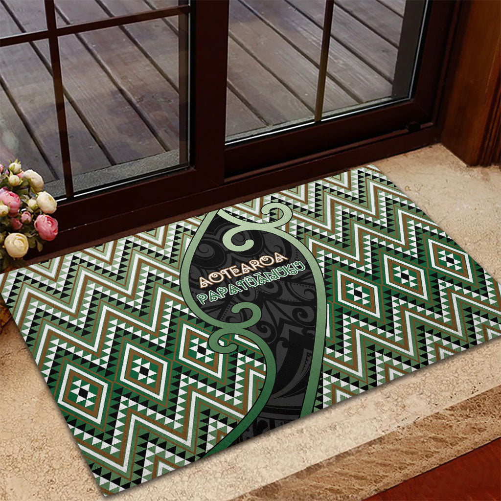 Aotearoa Atua Papatuanuku Rubber Doormat Earth Mother Father Koru Patterns