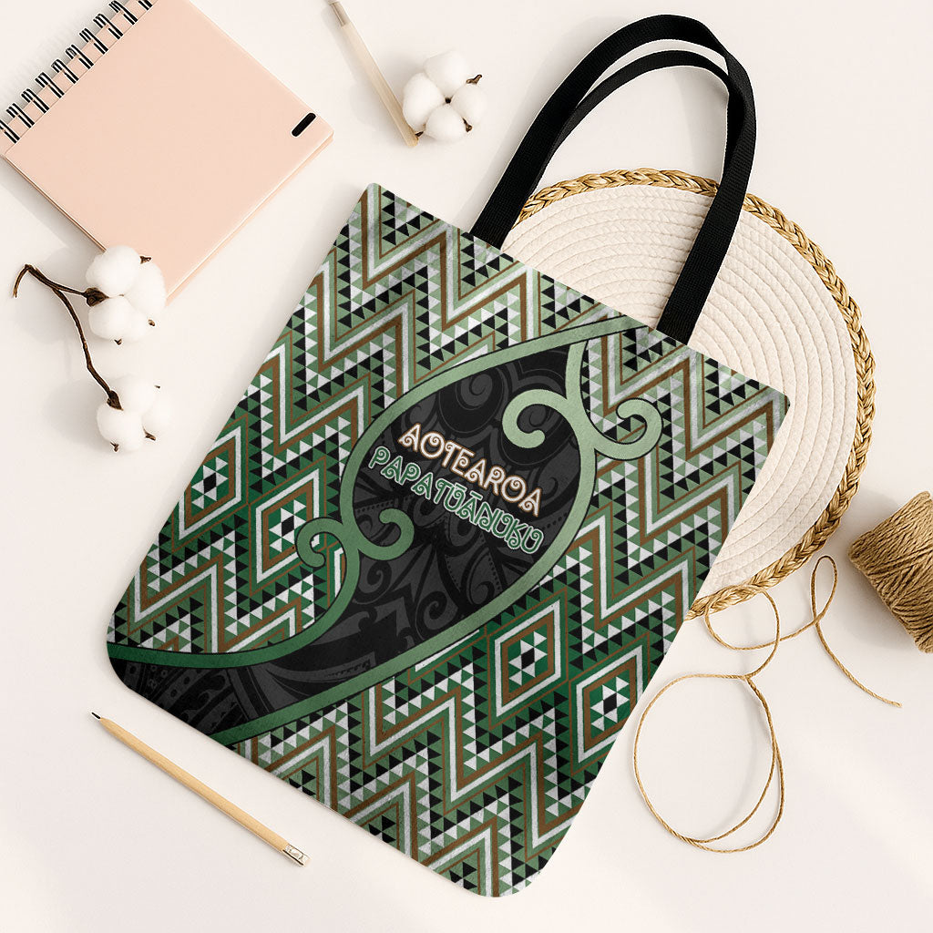 Aotearoa Atua Papatuanuku Tote Bag Earth Mother Father Koru Patterns
