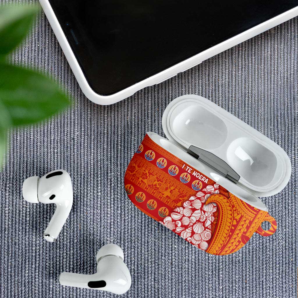French Polynesia Christmas AirPods Case Seashell Xmas Tree Tribal Waves DT05 - Polynesian Pride