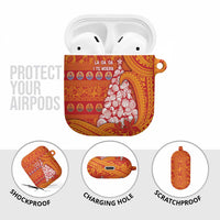 French Polynesia Christmas AirPods Case Seashell Xmas Tree Tribal Waves DT05 - Polynesian Pride