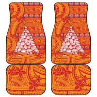 French Polynesia Christmas Car Mats Seashell Xmas Tree Tribal Waves DT05 - Polynesian Pride