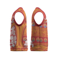 French Polynesia Christmas Knitted V-Neck Vest Seashell Xmas Tree Tribal Waves DT05 - Polynesian Pride