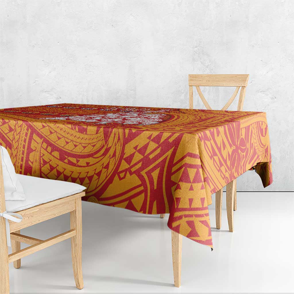 French Polynesia Christmas Tablecloth Seashell Xmas Tree Tribal Waves DT05 - Polynesian Pride