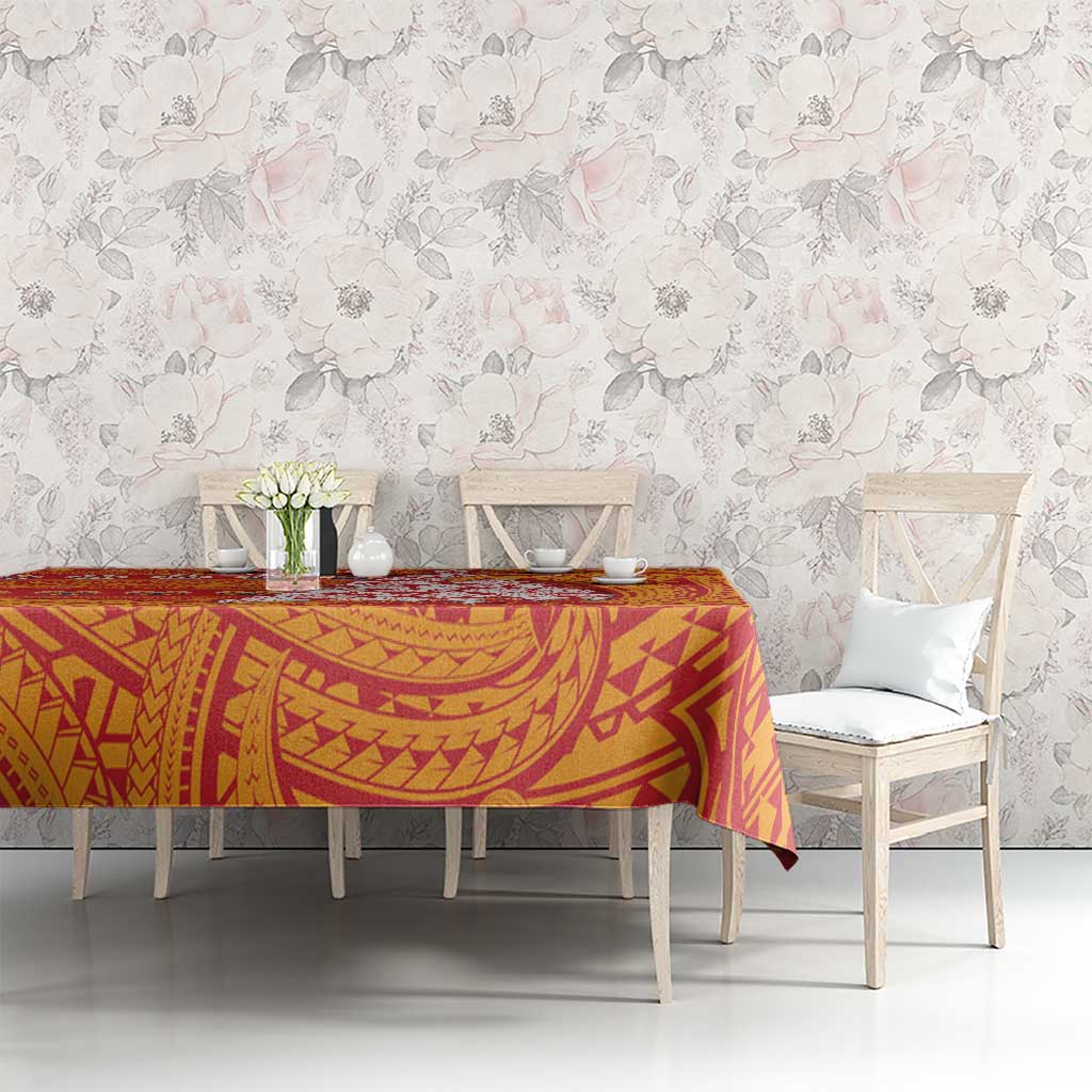 French Polynesia Christmas Tablecloth Seashell Xmas Tree Tribal Waves DT05 - Polynesian Pride