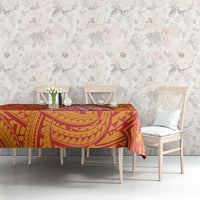 French Polynesia Christmas Tablecloth Seashell Xmas Tree Tribal Waves DT05 - Polynesian Pride