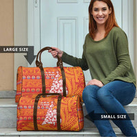 French Polynesia Christmas Travel Bag Seashell Xmas Tree Tribal Waves DT05 - Polynesian Pride
