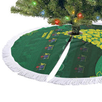 Cook Islands Christmas Tree Skirt Seashell Xmas Tree Tribal Waves - Polynesian Pride