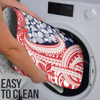 Wallis And Futuna Christmas Bathroom Set Seashell Xmas Tree Tribal Waves - Polynesian Pride