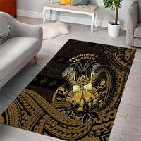 Niue Christmas Area Rug Niuean Crab Xmas Tribal Waves - Polynesian Pride
