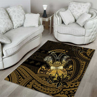 Niue Christmas Area Rug Niuean Crab Xmas Tribal Waves - Polynesian Pride