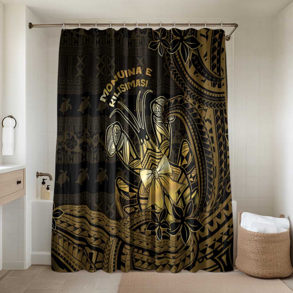 Niue Christmas Bathroom Set Niuean Crab Xmas Tribal Waves - Polynesian Pride