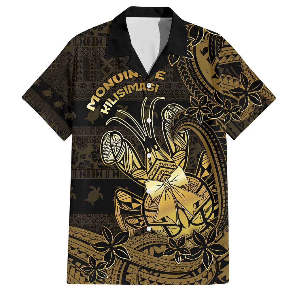 Niue Christmas Family Matching Long Sleeve Bodycon Dress and Hawaiian Shirt Niuean Crab Xmas Tribal Waves - Polynesian Pride