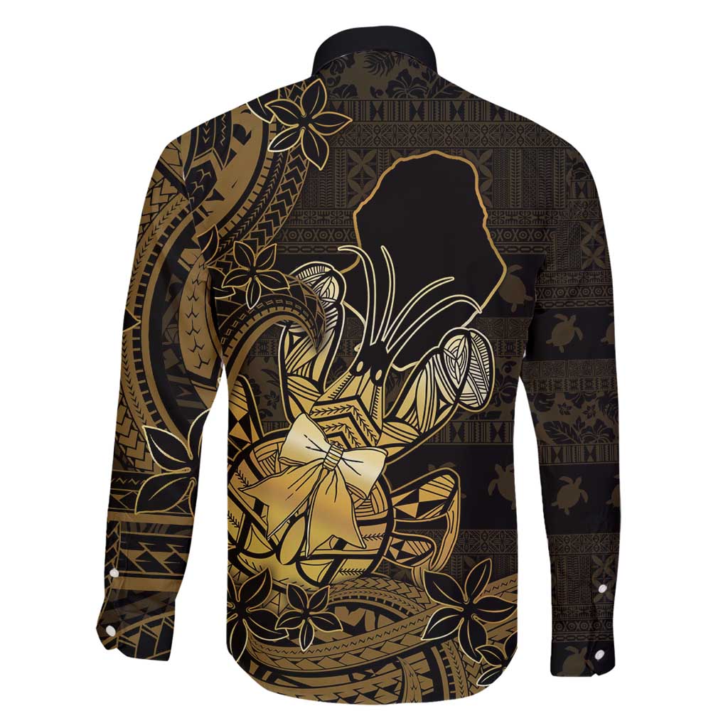 Niue Christmas Family Matching Tank Maxi Dress and Hawaiian Shirt Niuean Crab Xmas Tribal Waves - Polynesian Pride