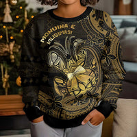 Niue Christmas Kid Ugly Christmas Sweater Niuean Crab Xmas Tribal Waves DT05 - Polynesian Pride