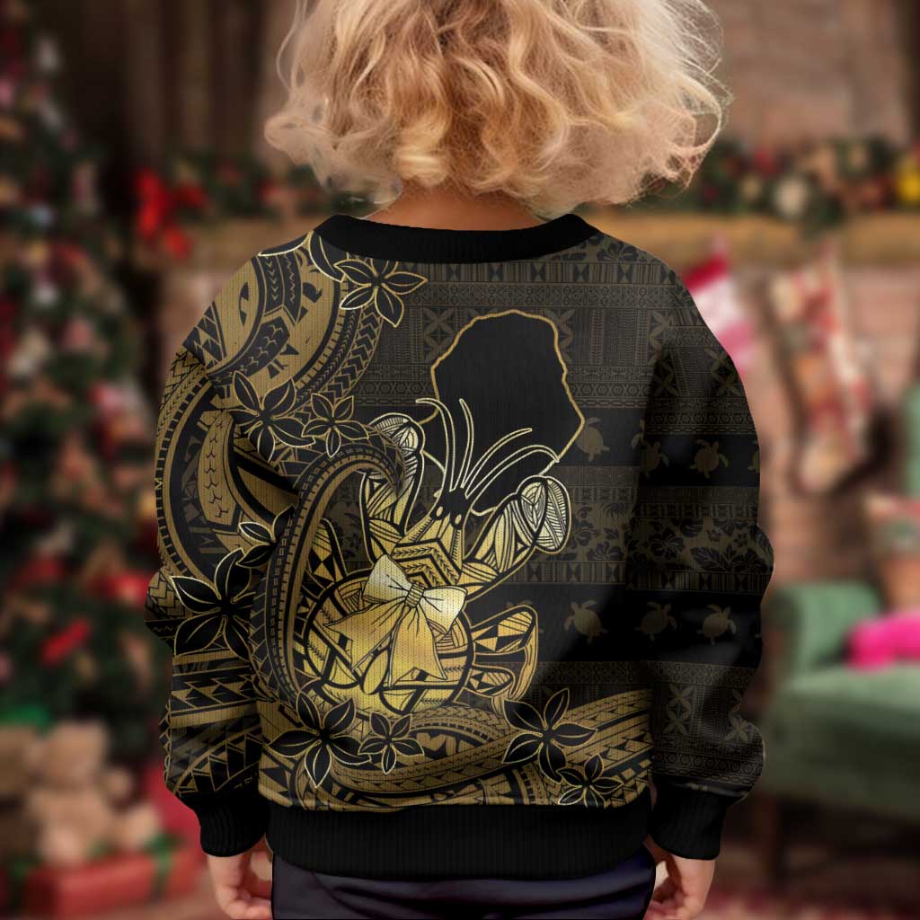 Niue Christmas Kid Ugly Christmas Sweater Niuean Crab Xmas Tribal Waves DT05 - Polynesian Pride
