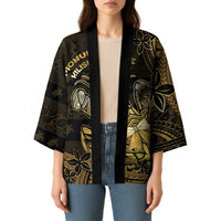 Niue Christmas Kimono Niuean Crab Xmas Tribal Waves - Polynesian Pride