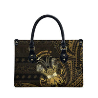 Niue Christmas Leather Bag Niuean Crab Xmas Tribal Waves - Polynesian Pride