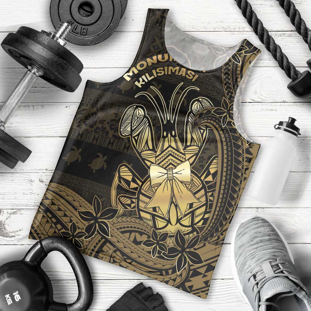 Niue Christmas Men Tank Top Niuean Crab Xmas Tribal Waves - Polynesian Pride