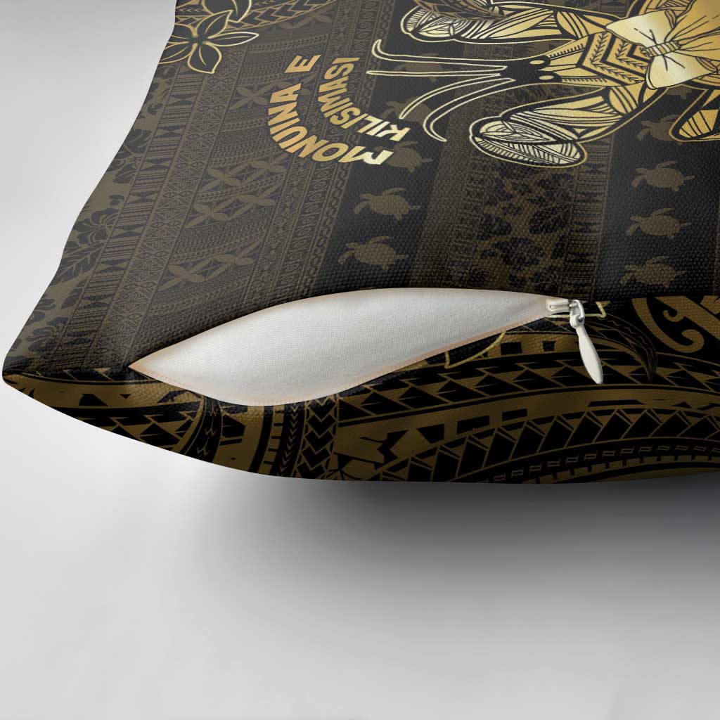 Niue Christmas Pillow Cover Niuean Crab Xmas Tribal Waves - Polynesian Pride