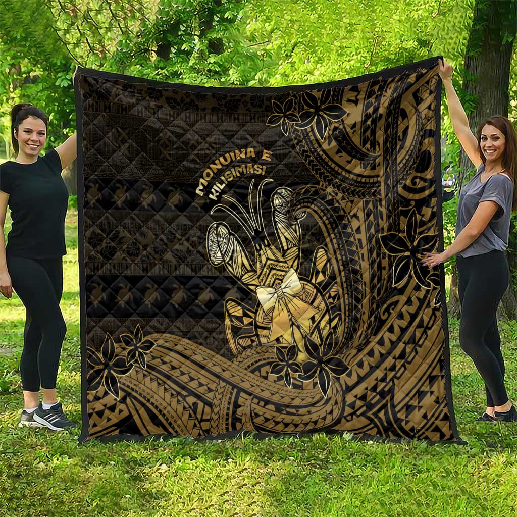 Niue Christmas Quilt Niuean Crab Xmas Tribal Waves - Polynesian Pride