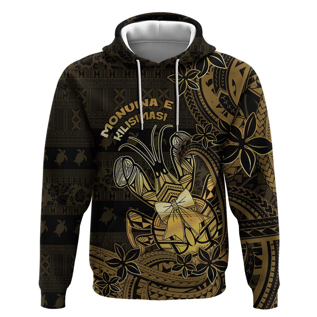Niue Christmas Zip Hoodie Niuean Crab Xmas Tribal Waves - Polynesian Pride