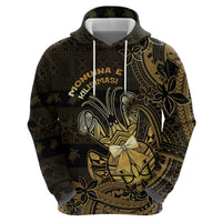 Niue Christmas Zip Hoodie Niuean Crab Xmas Tribal Waves - Polynesian Pride