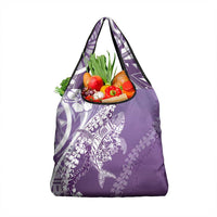 Hawaii Puakenikeni And Maile Lei Grocery Bag Violet Polynesian Shark Tattoo DT05 1-pack One Size Violet - Polynesian Pride
