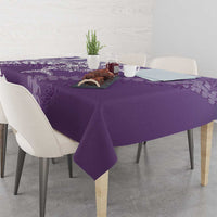 Hawaii Puakenikeni And Maile Lei Tablecloth Violet Polynesian Shark Tattoo DT05 - Polynesian Pride