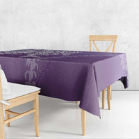 Hawaii Puakenikeni And Maile Lei Tablecloth Violet Polynesian Shark Tattoo DT05 - Polynesian Pride
