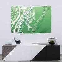 Hawaii Puakenikeni And Maile Lei Tapestry Green Polynesian Shark Tattoo DT05