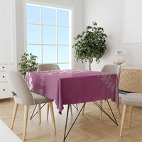 Hawaii Puakenikeni And Maile Lei Tablecloth Pink Polynesian Shark Tattoo DT05 - Polynesian Pride