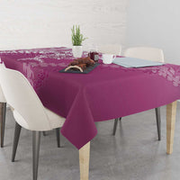 Hawaii Puakenikeni And Maile Lei Tablecloth Pink Polynesian Shark Tattoo DT05 - Polynesian Pride