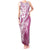 Hawaii Puakenikeni And Maile Lei Tank Maxi Dress Pink Polynesian Shark Tattoo DT05