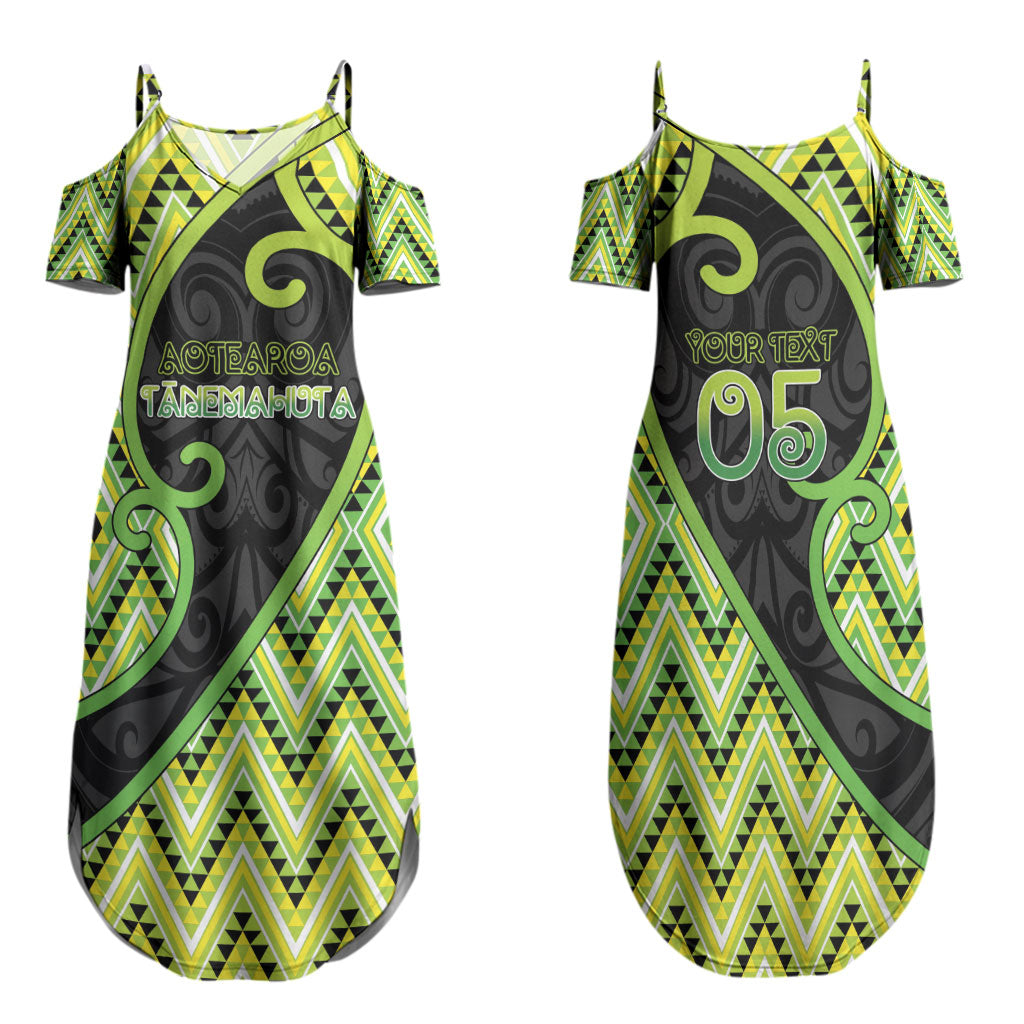 Custom Aotearoa Atua Tanemahuta Family Matching Summer Maxi Dress and Hawaiian Shirt God Of Forests Koru Patterns Koru Patterns
