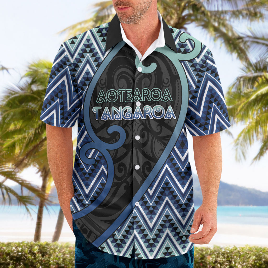 Custom Aotearoa Atua Tangaroa Hawaiian Shirt God Of Ocean Koru Patterns