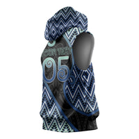 Custom Aotearoa Atua Tangaroa Sleeveless Hoodie God Of Ocean Koru Patterns