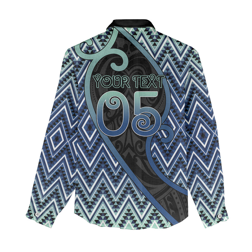 Custom Aotearoa Atua Tangaroa Women Casual Shirt God Of Ocean Koru Patterns