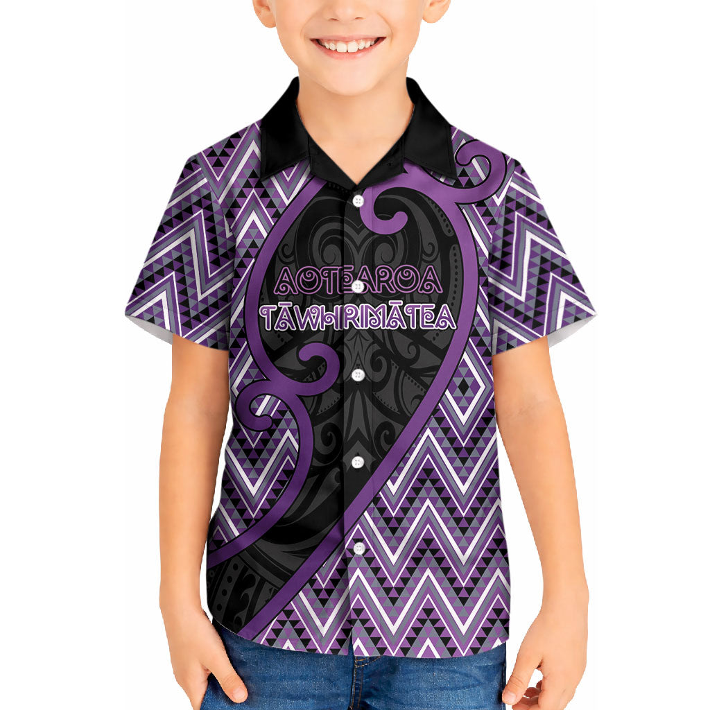 Custom Aotearoa Atua Tawhirimatea Kid Hawaiian Shirt God Of Storms Koru Patterns