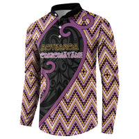 Custom Aotearoa Atua Rongomatane Button Sweatshirt God Of Cultivated Foods Koru Patterns