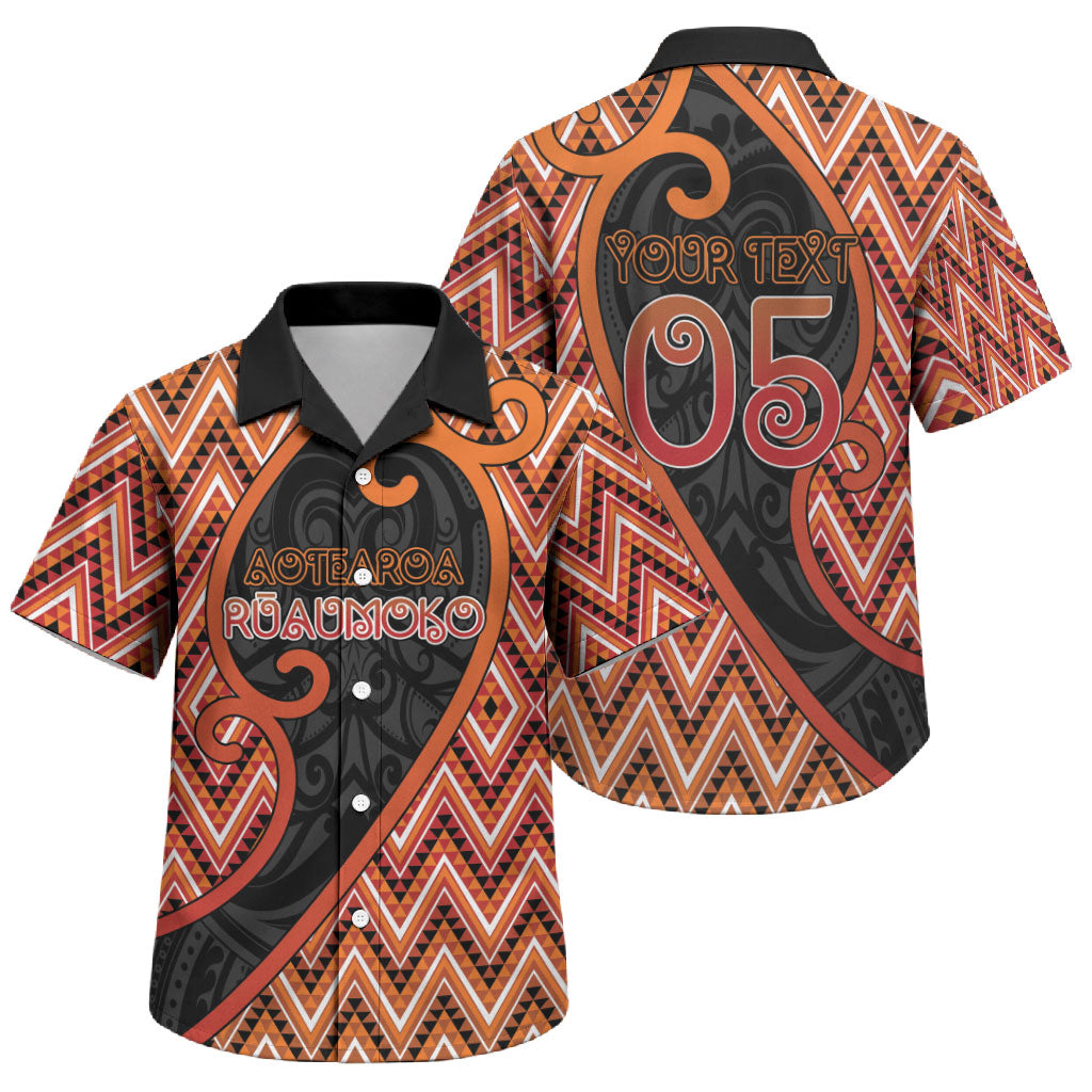 Custom Aotearoa Atua Ruaumoko Family Matching Tank Maxi Dress and Hawaiian Shirt God Of Volcanoes Koru Patterns