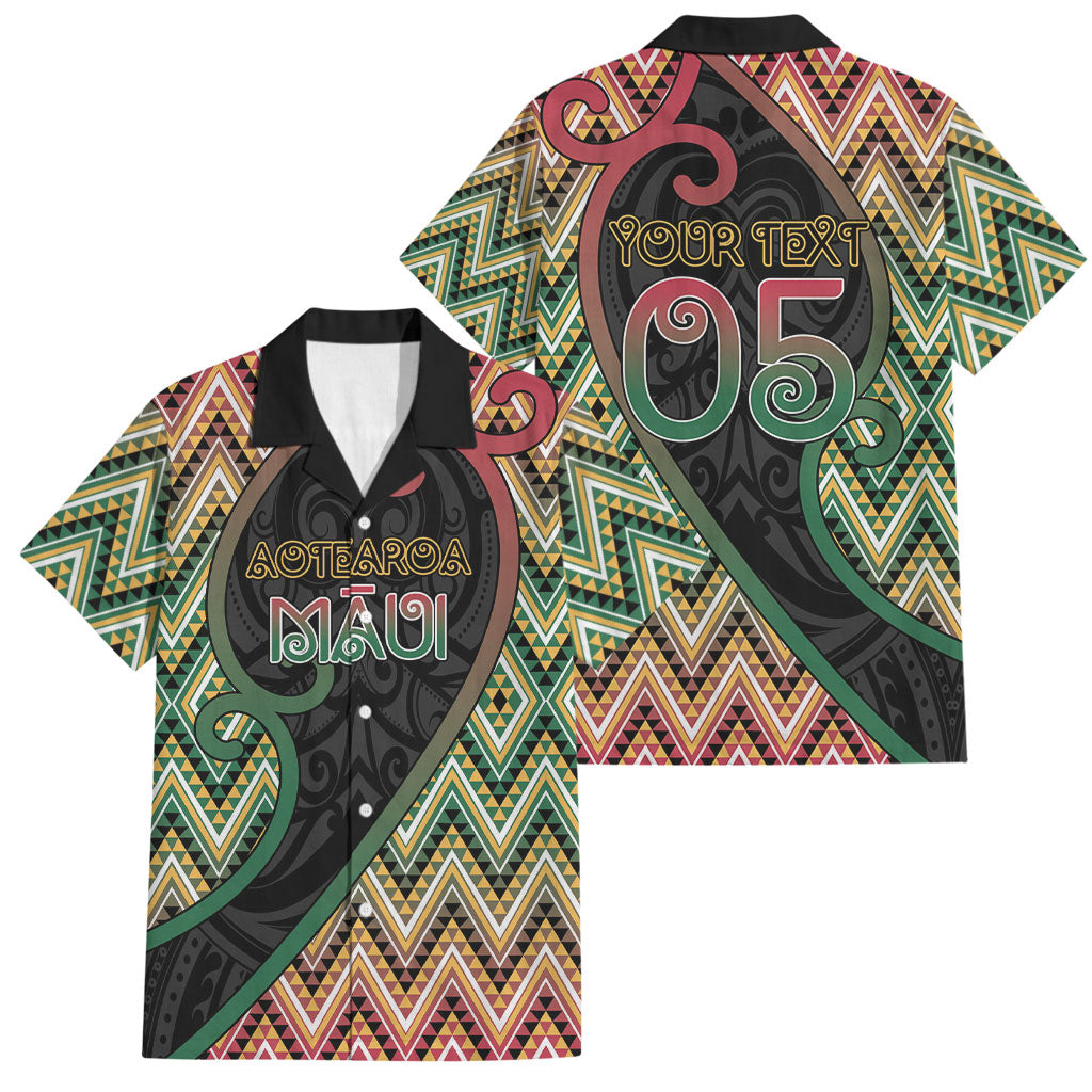 Custom Aotearoa Atua Maui Family Matching Off The Shoulder Long Sleeve Dress and Hawaiian Shirt Demigod Hero And Trickster Koru Patterns