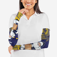 Tokelau Christmas Arm Sleeves Santa With Tuluma Xmas Tribal Waves - Polynesian Pride