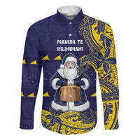 Tokelau Christmas Family Matching Puletasi and Hawaiian Shirt Santa With Tuluma Xmas Tribal Waves - Polynesian Pride