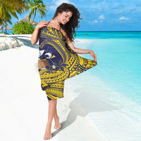 Tokelau Christmas Sarong Santa With Tuluma Xmas Tribal Waves - Polynesian Pride